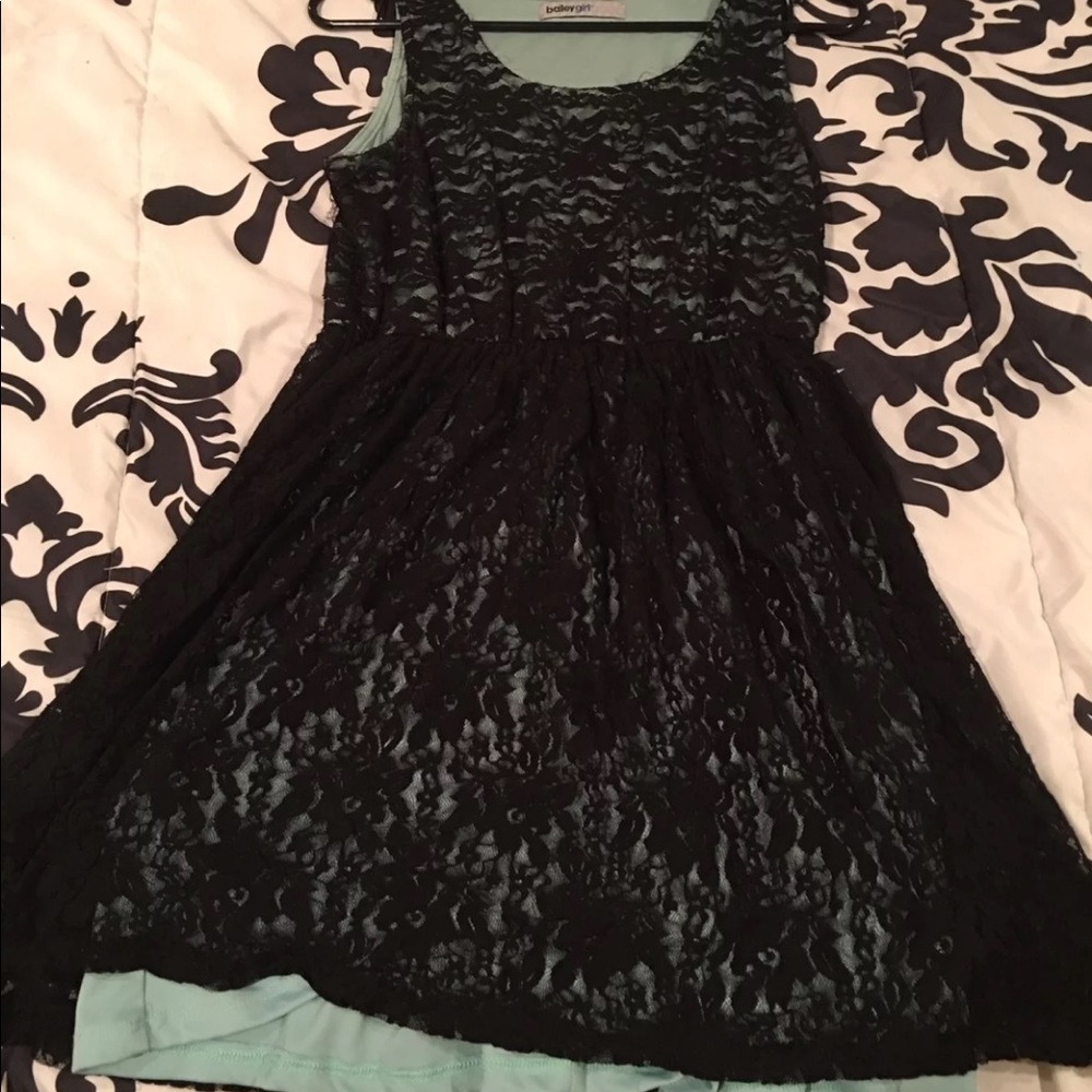 BaileyGirl Black And Mint Dress